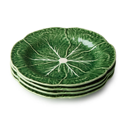 Green Cabbage Ceramic Cabbage 3-D Salad Plate 9in