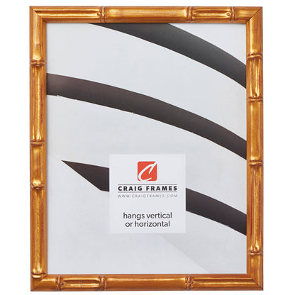 16x20 Picture Frame, Vintage Bamboo Vintage Gold, Assembled