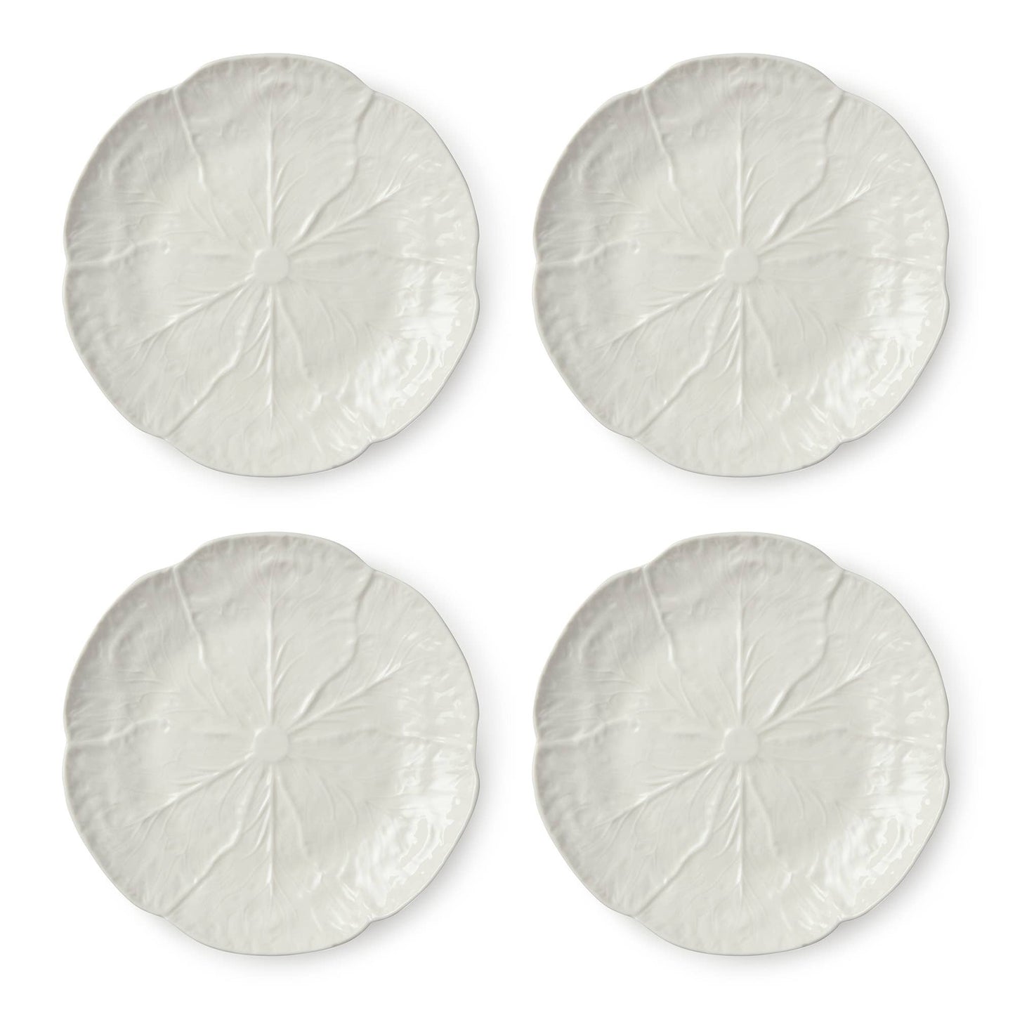 White Cabbage Ceramic Charger Plate | 6”D Bread Plate