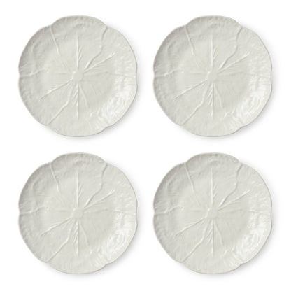 White Cabbage Ceramic Charger Plate | 6”D Bread Plate