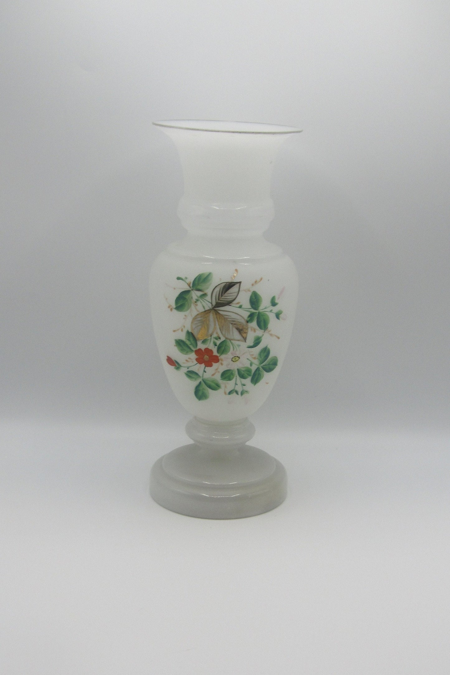 Large Hand Blown and Hand Painted Vase, by Bristol
