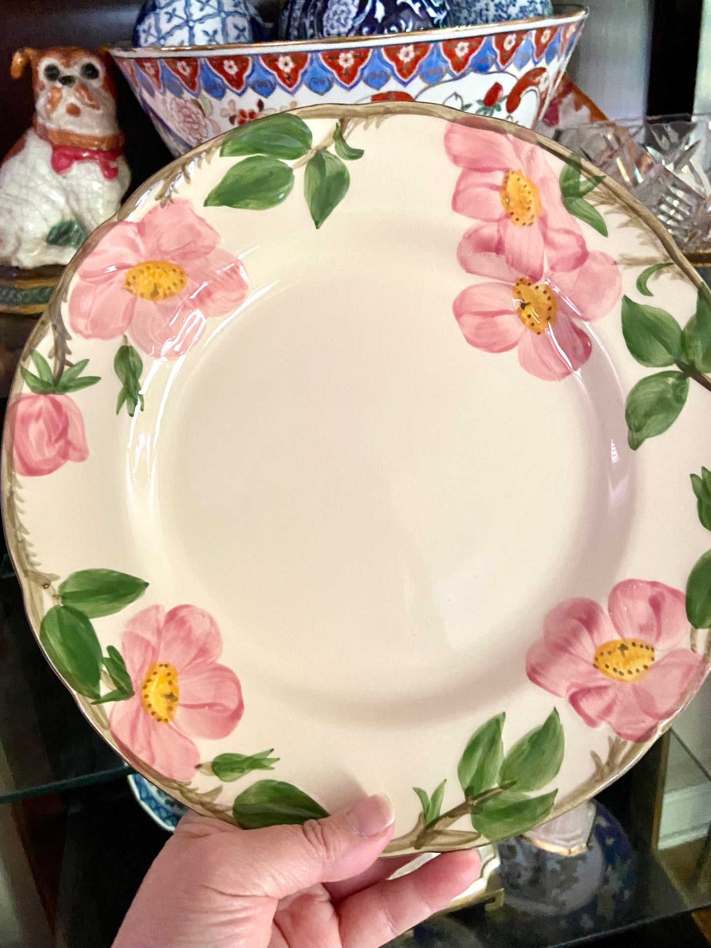 vintage Franciscan Desert Rose set of 3 dinner plates