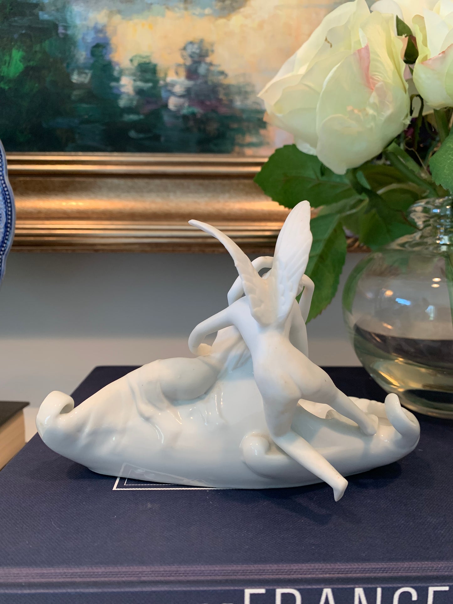 Psyche revived by Cupid's Kiss Porcelain Dish