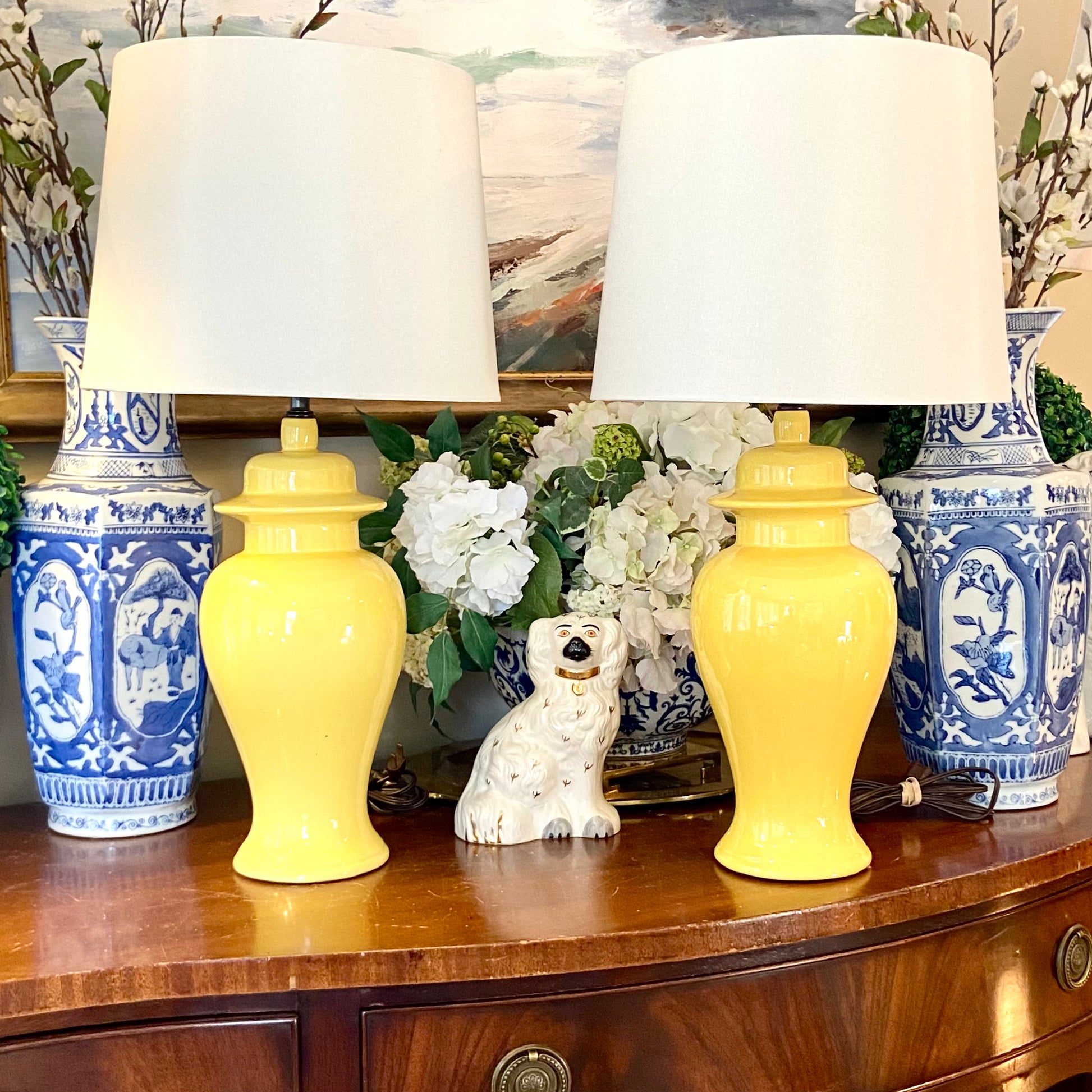 Yellow ginger online jar lamps
