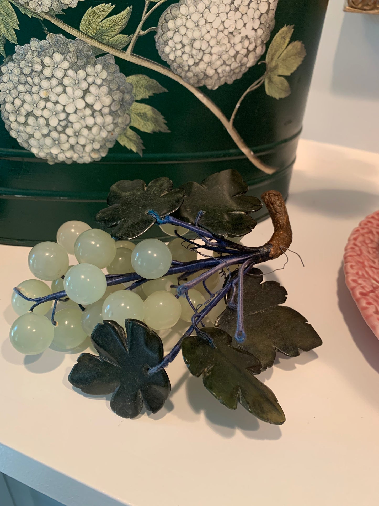 Vintage Cluster of Grapes and Leaves