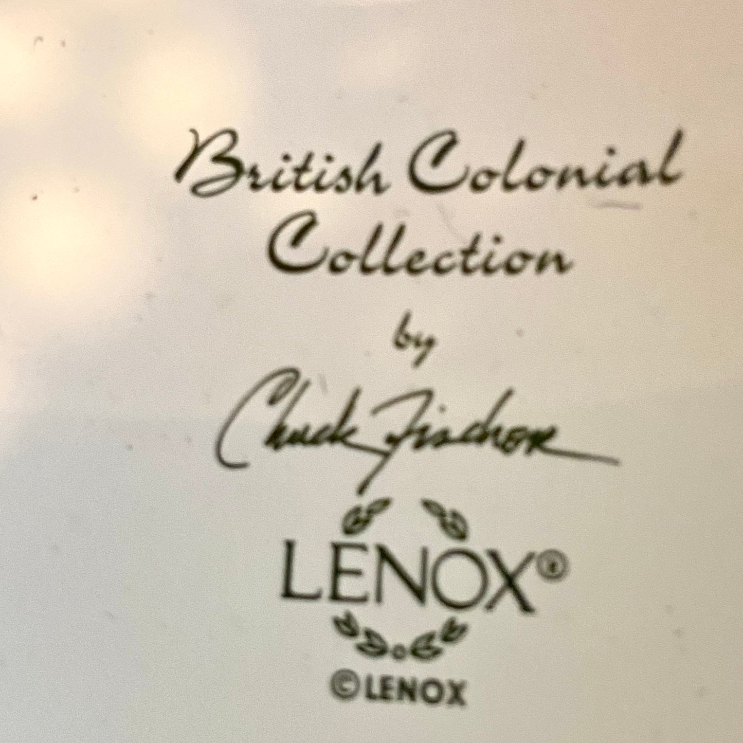 Vintage designer Lenox British Colonial candle lamp.