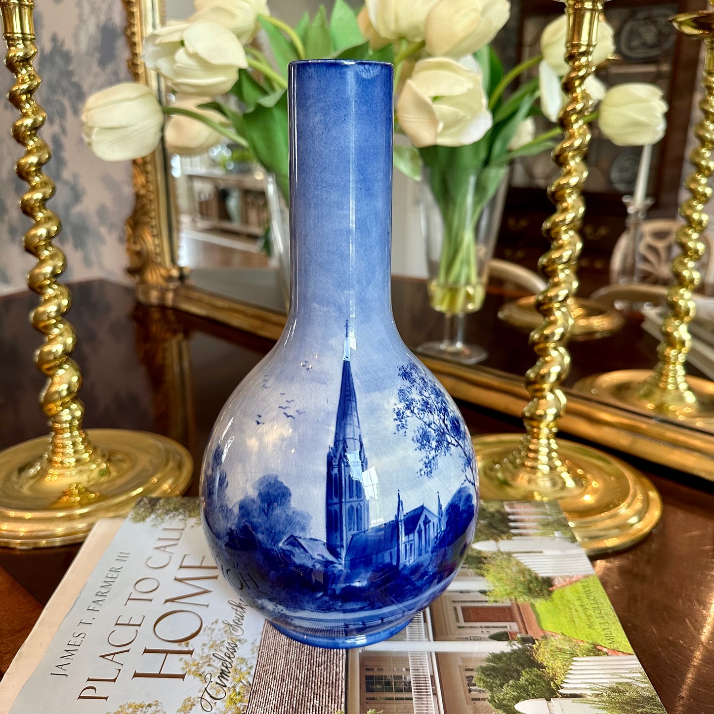 Beautiful Rare Antique Royal Doulton English Signed Vase