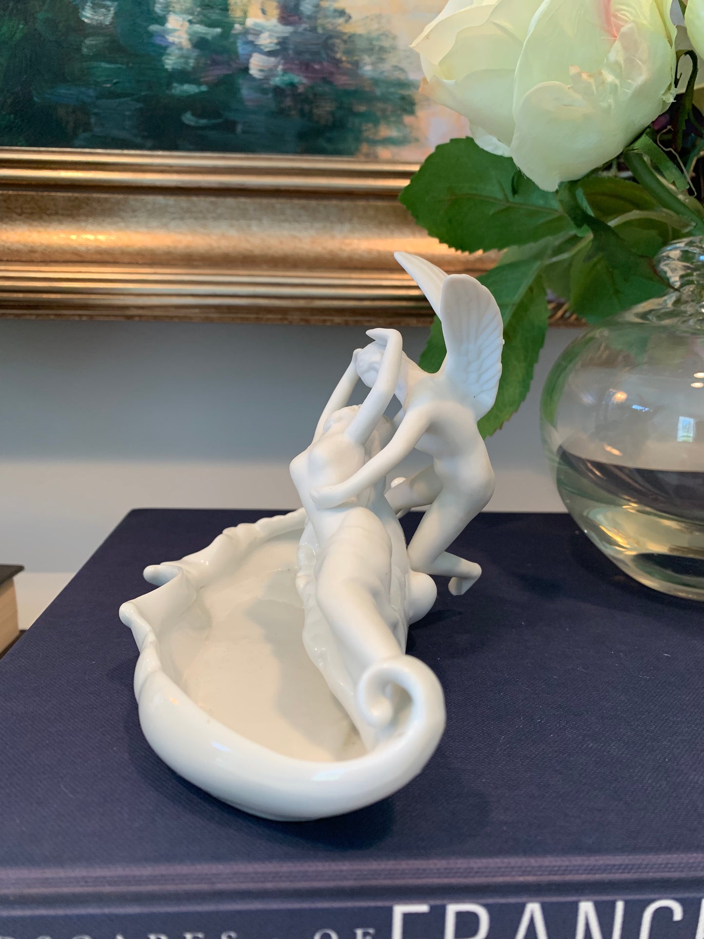 Psyche revived by Cupid's Kiss Porcelain Dish