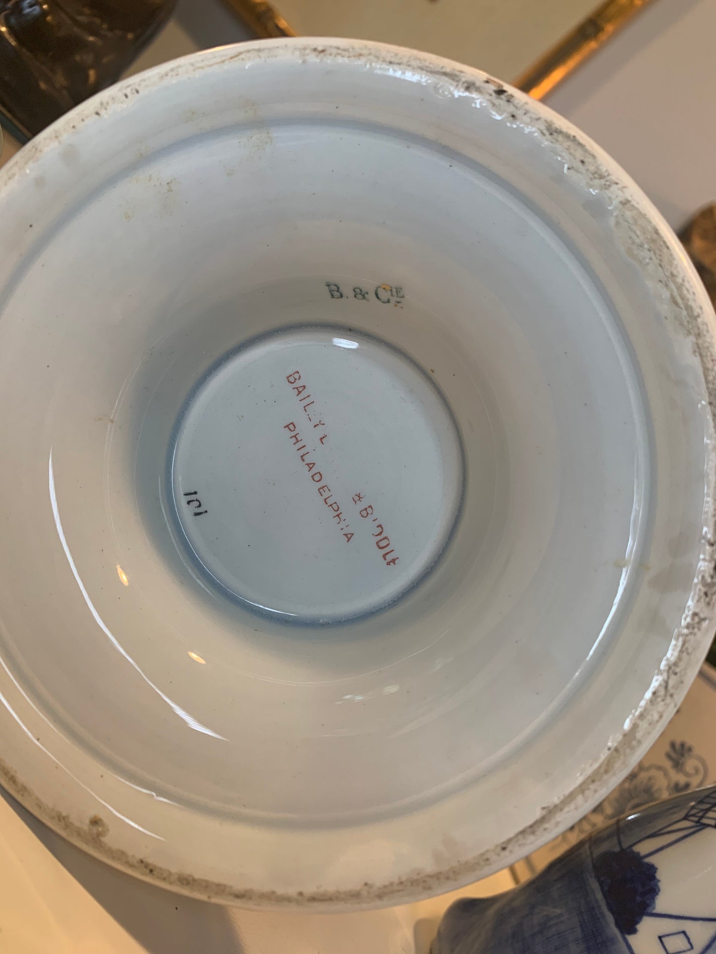Antique French Barluet et Cie Porcelain Vase