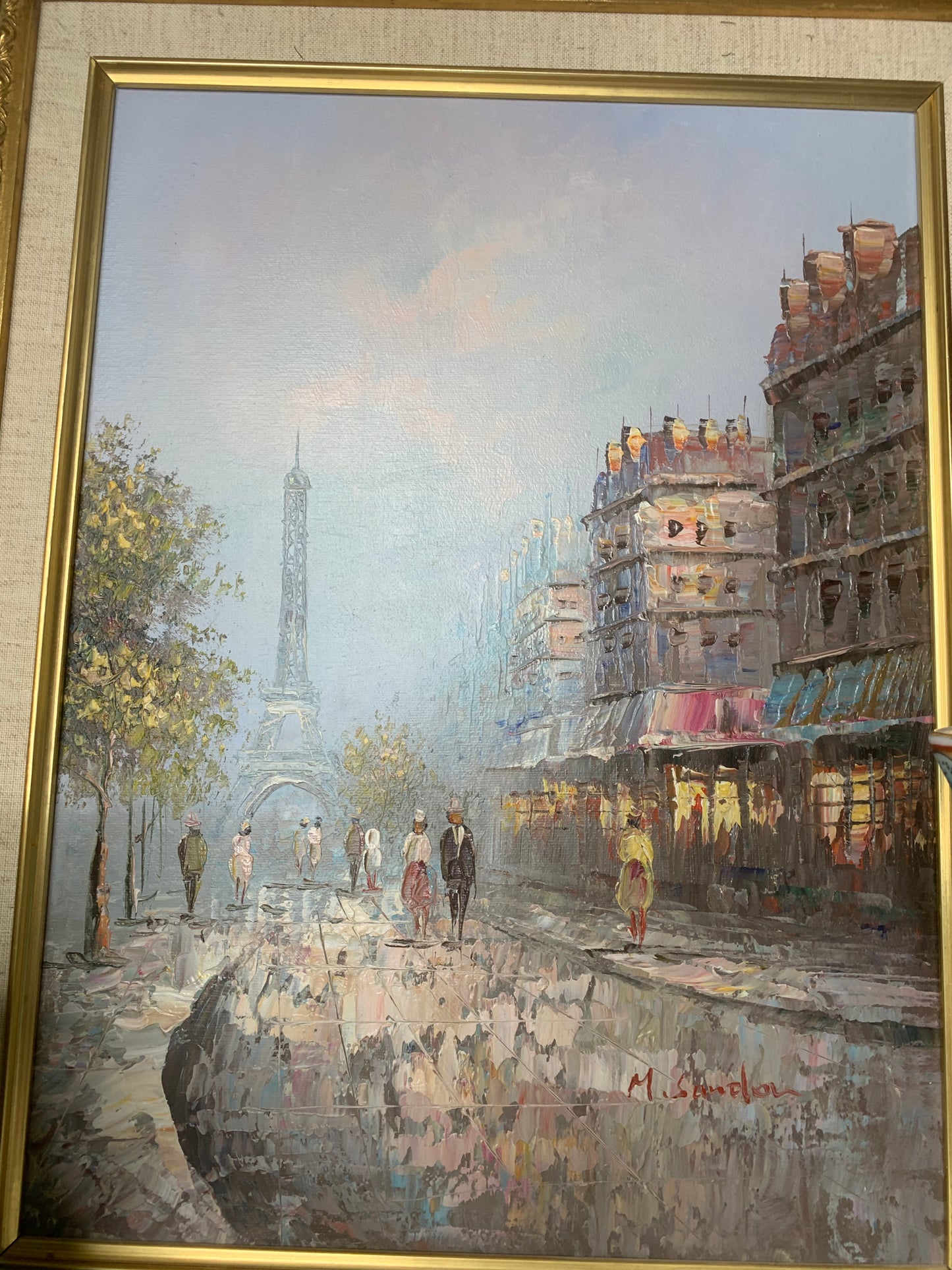Stunning Paris Original Framed Art Street Scene Signed - Excellent condition!
