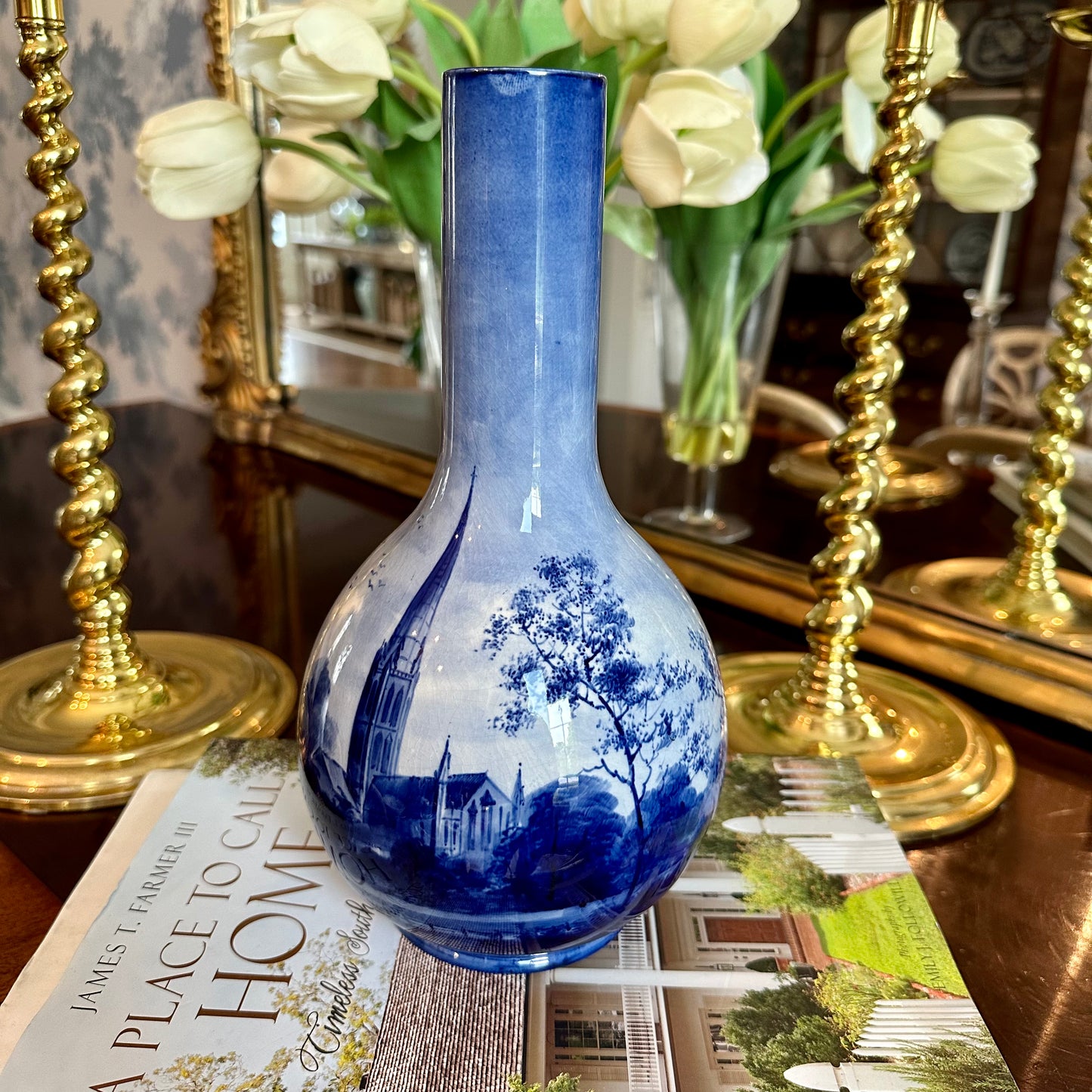 Beautiful Rare Antique Royal Doulton English Signed Vase