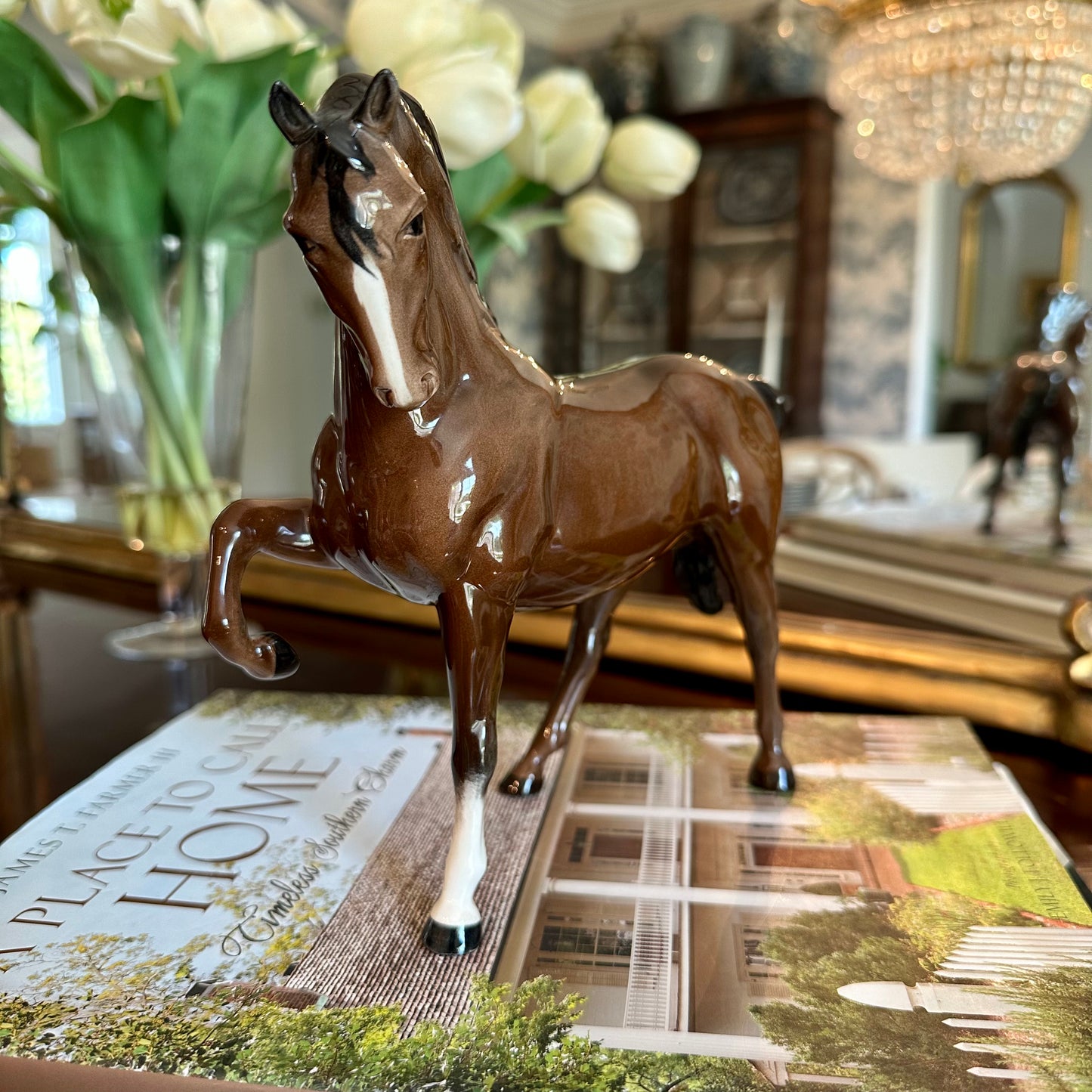 Beautiful Vintage Beswick England Brown Horse Figure
