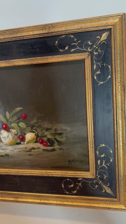 Original Oil on Board Painting from California Artist Kathryn Miller: 24.5” x 15.5”