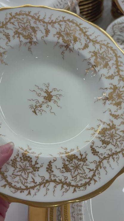 Stunning Set (12) King’s shallow bowls, 8 3/4”D - Pristine!