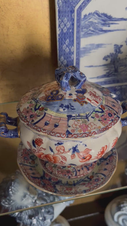 Collectors Dream - Circa 1813-1830 Mason’s Ironstone Sauce Tureen With Original Underplate - 2 Available