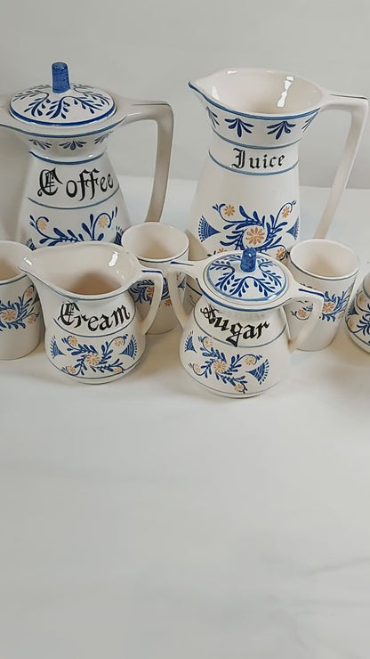 Royal Sealy 13pc. Set of Blue and White Dishes