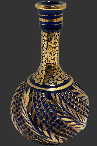 Cobalt Blue Persian Decanter, with Gold Gilding, Gorgeous!!