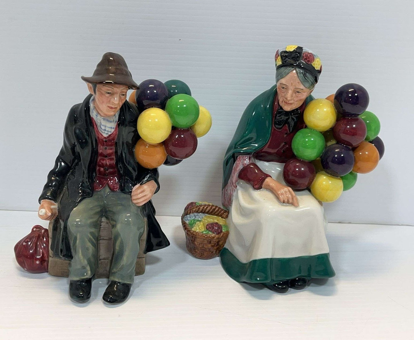 Vintage Royal Doulton Ballon Couple Figurines, Excellent!!