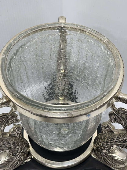 Chinoiserie Style Koi Fish Vase or Large Candle Holder