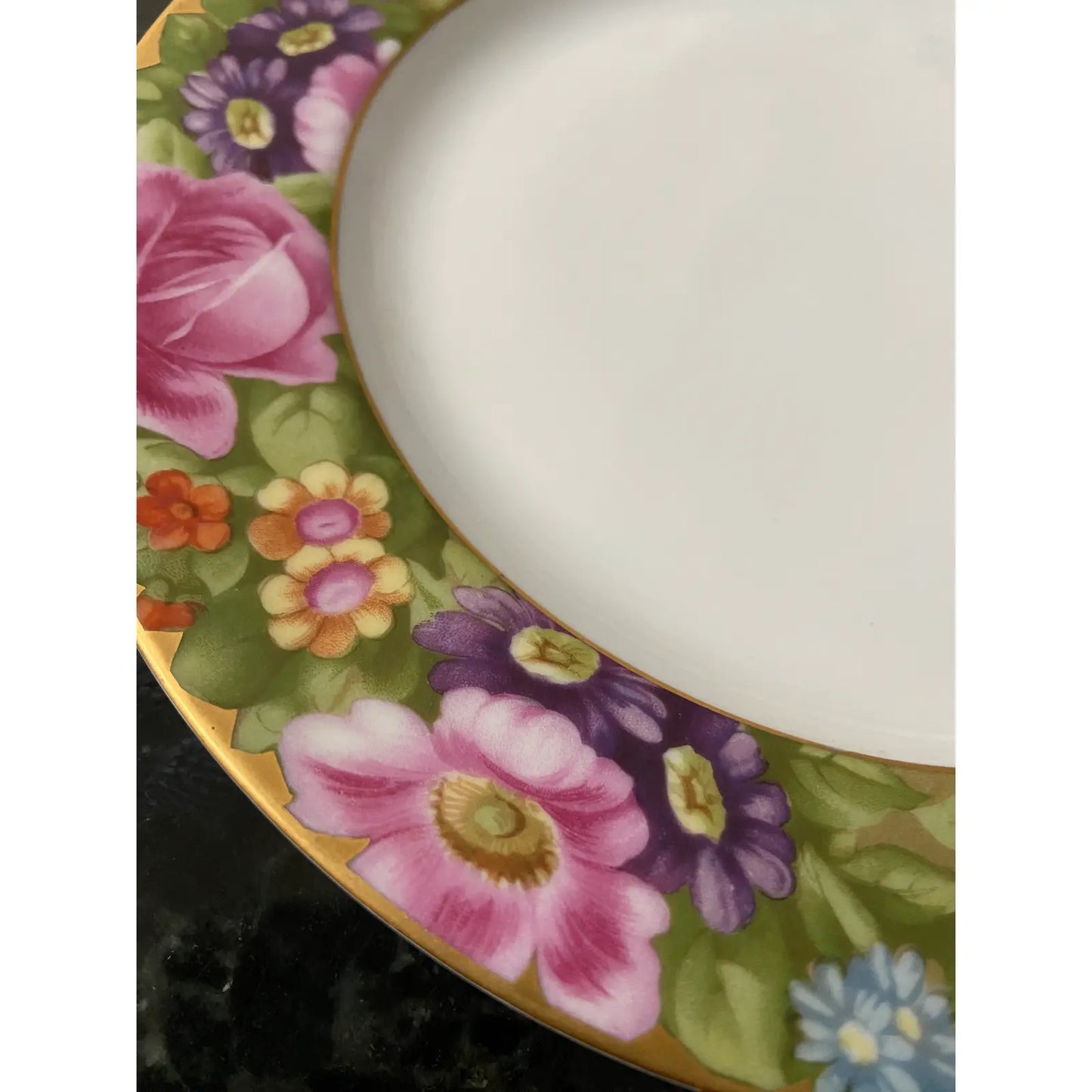 Vintage Rosenthal Gold Floral Band Porcelain Plate