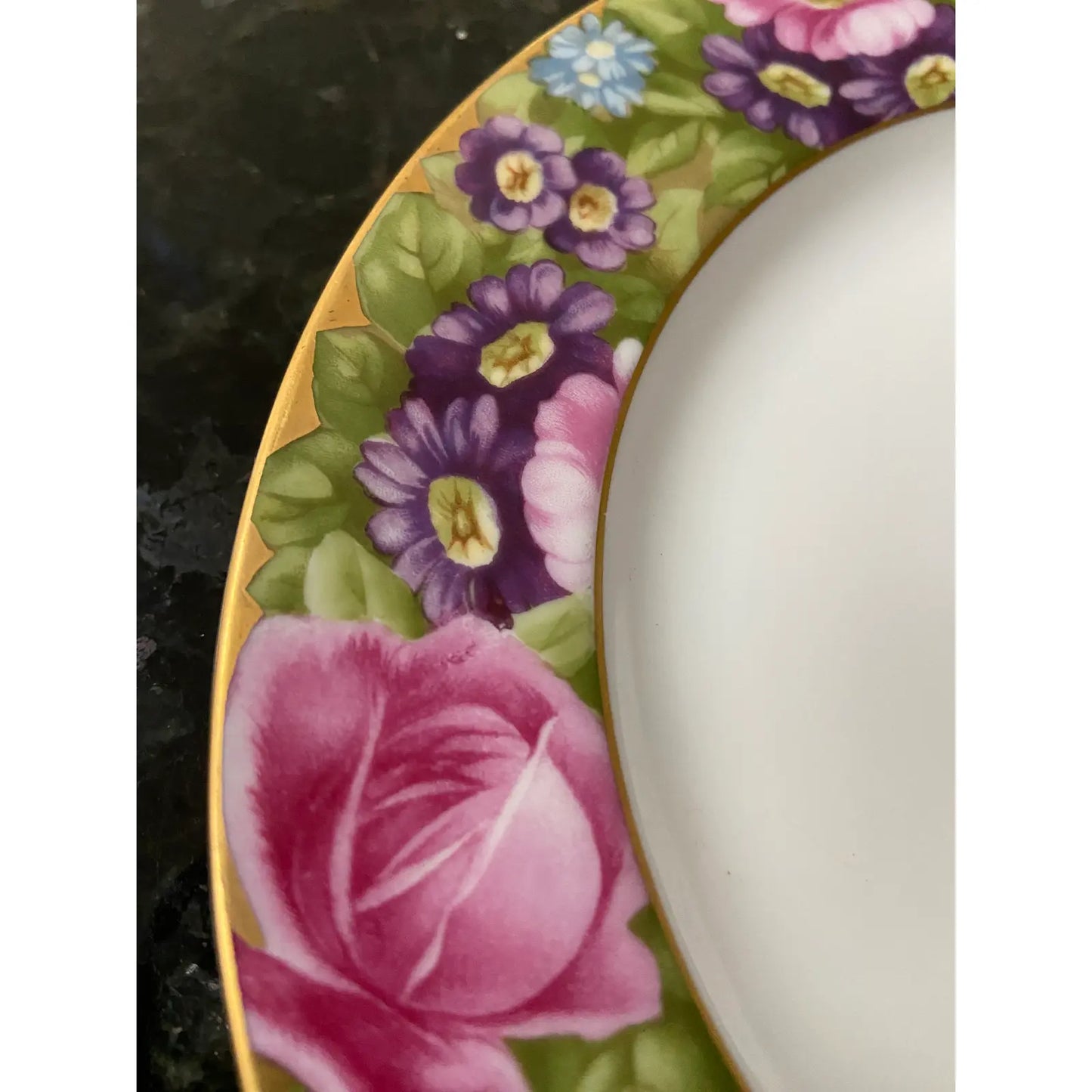 Vintage Rosenthal Gold Floral Band Porcelain Plate