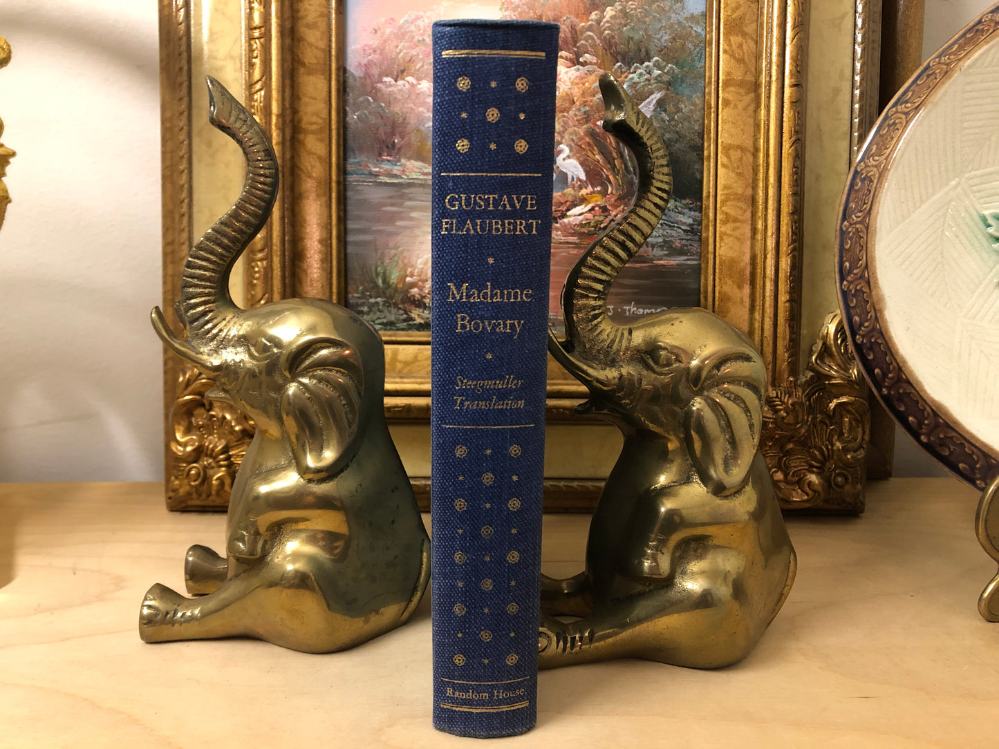Lovely Solid Brass Elephant  Bookends Pair (2)