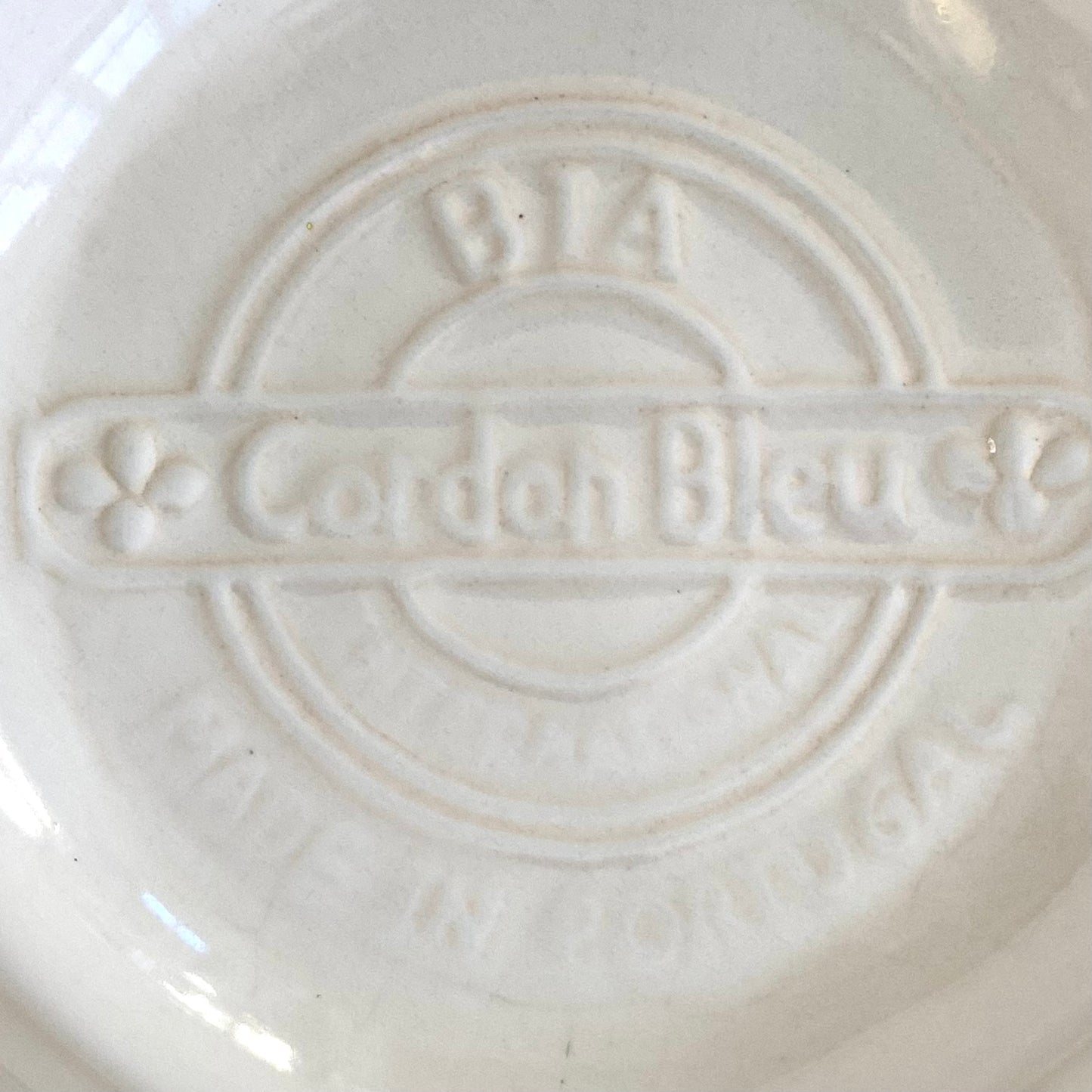 Vintage designer BIA cordon blue basket weave chip and dip white basketweave platter