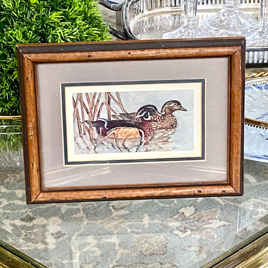 Pair of loving ducks Art by Artist Robert Grace