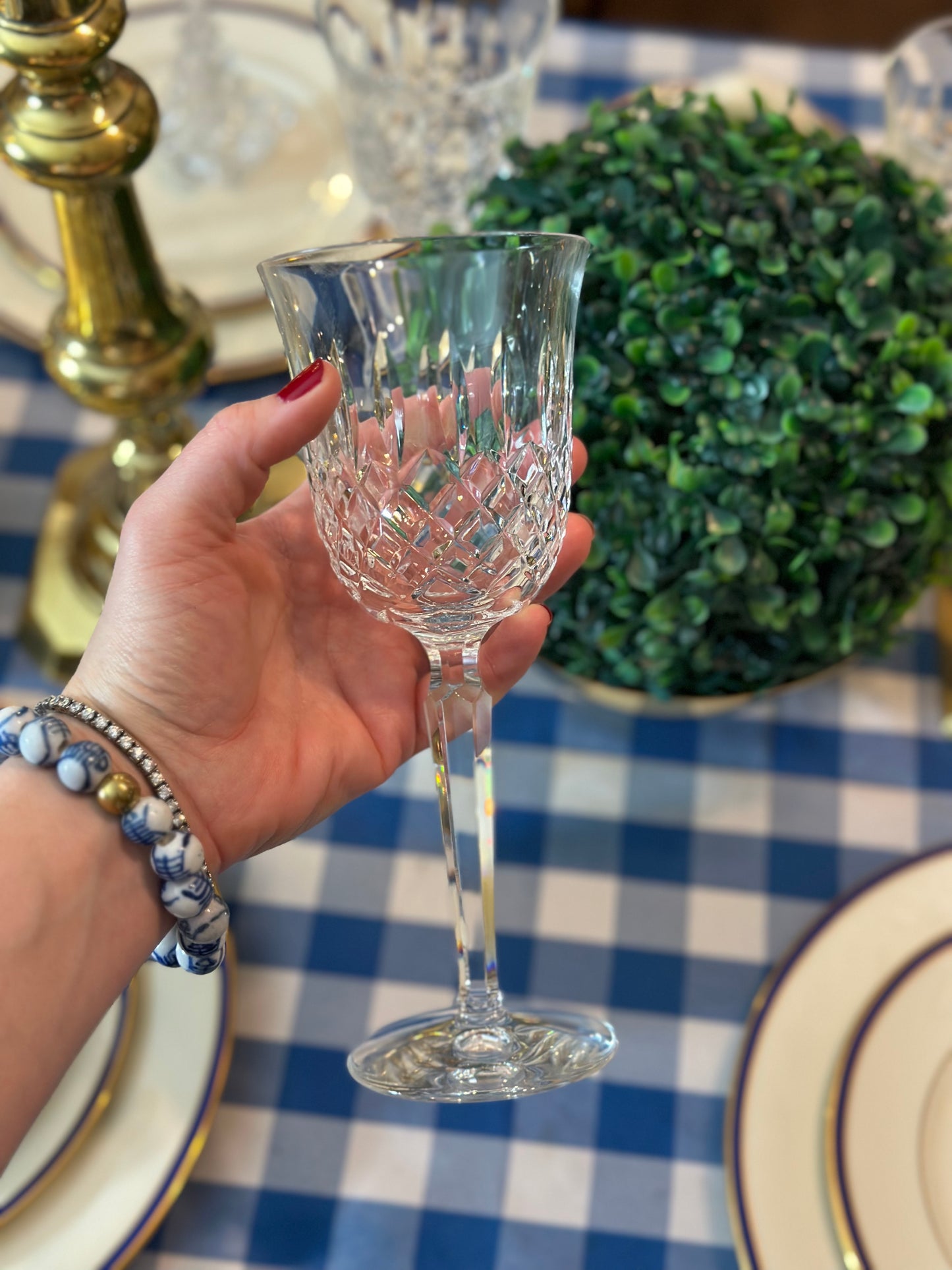Vintage Waterford Crystal “Kelsey” wine Goblet