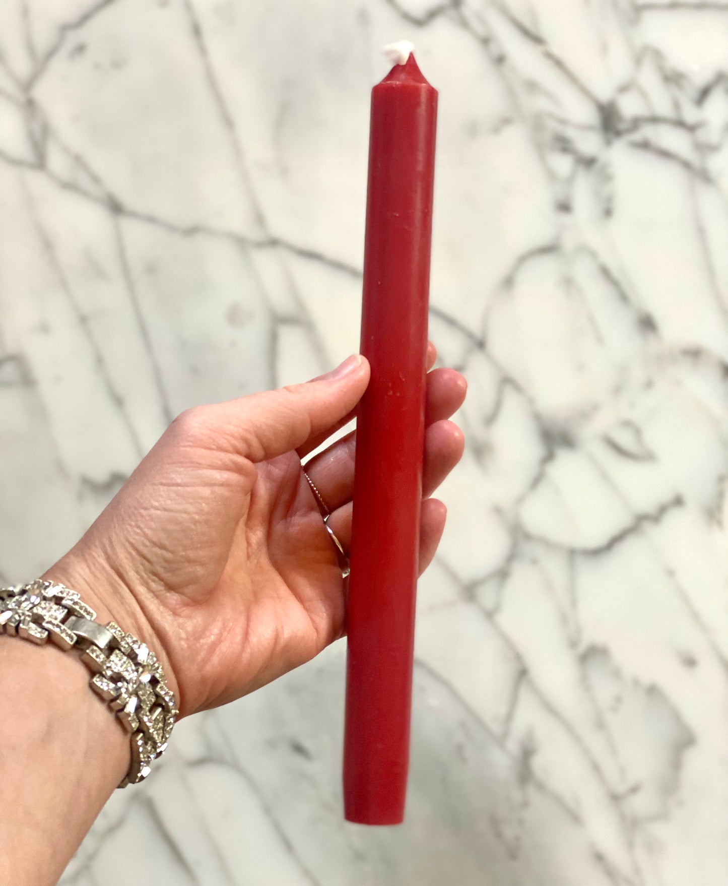 Straight Taper 12" Candles in Red - 2 Candles Per Package
