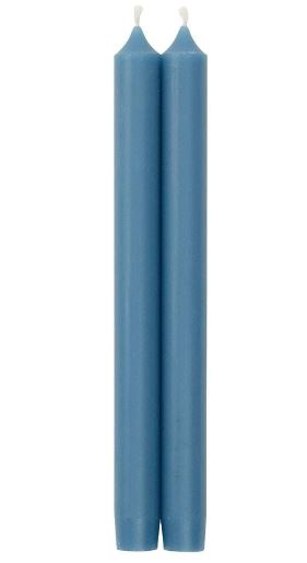 Caspari Straight Taper 10" Candles in Parisian Blue - 2 Candles Per Package