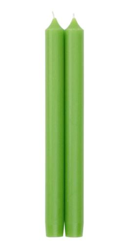 Straight Taper 10" Candles in Spring Green- 2 Candles Per Package